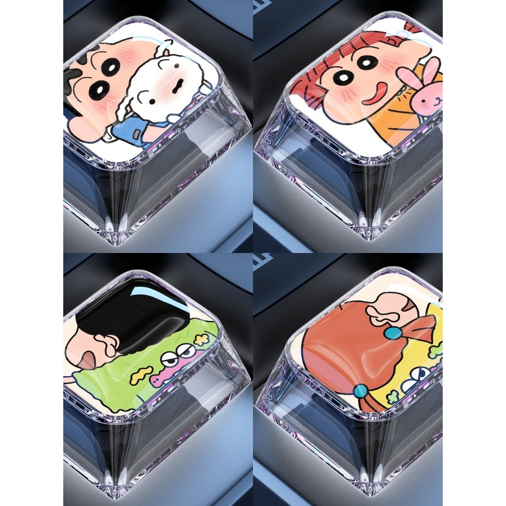 keycaps custom keycaps Ctrl Keycap Single Cartoon Cute FN Crayon Shin ...