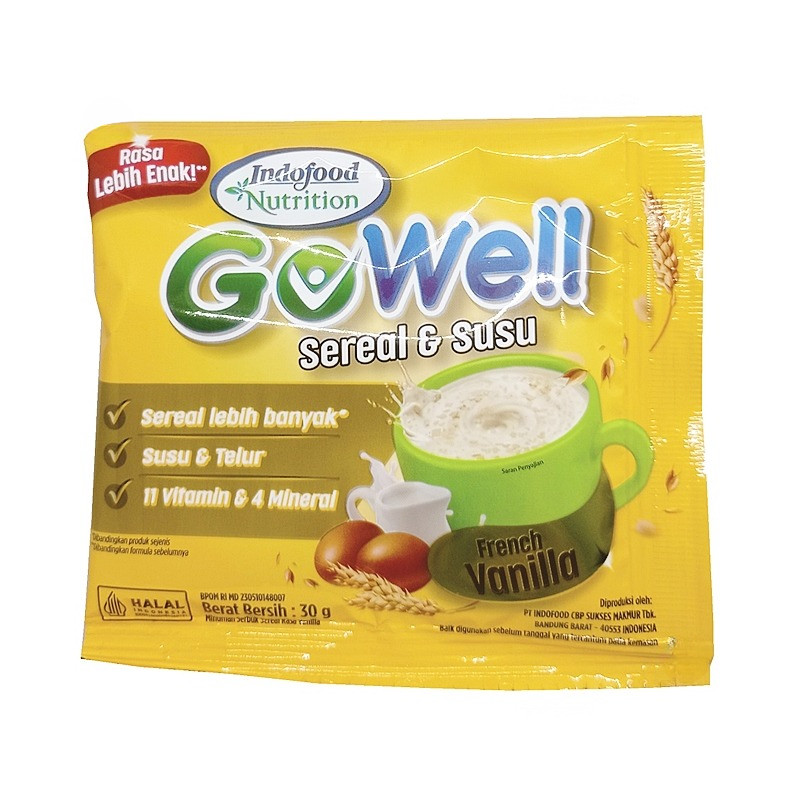 GoWell Sereal & Susu Bergizi Renceng Isi 10sachet - Gambar 4