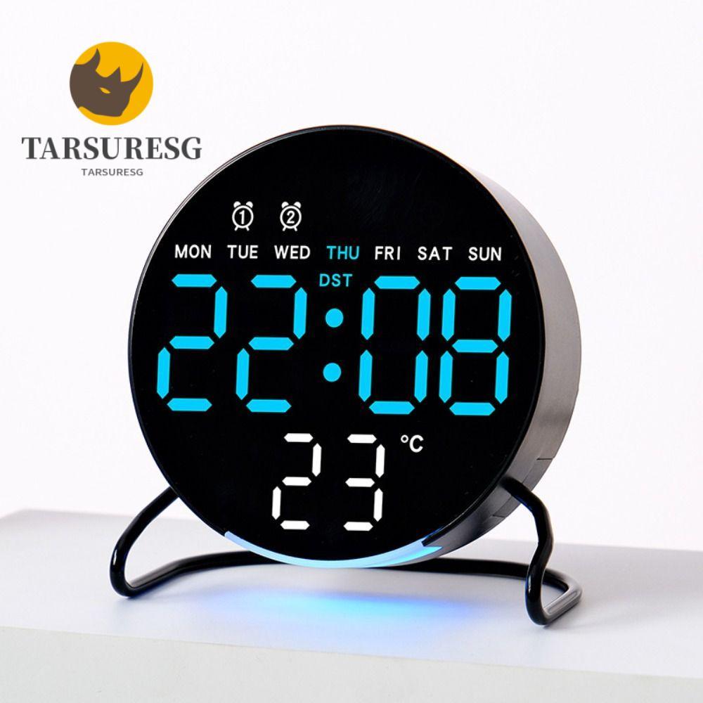 TARSURESG Digital LED Clocks, Multi-functional Calendar LED Alarm Clock ...