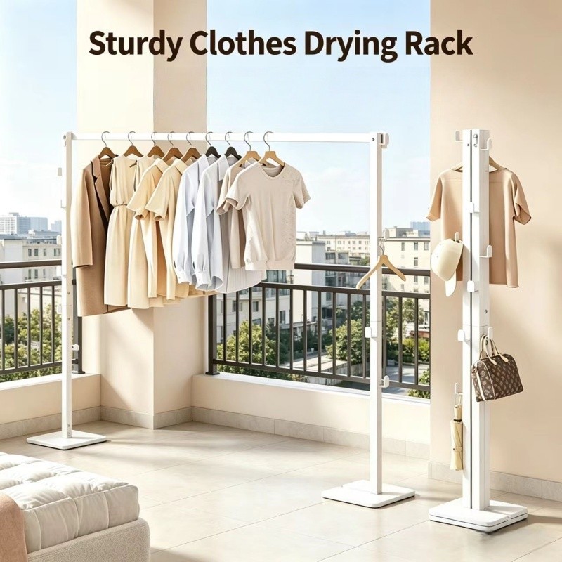 【LOCAL STOCK】Extendable Clothes Drying Rack Outdoor Balcony Foldable ...