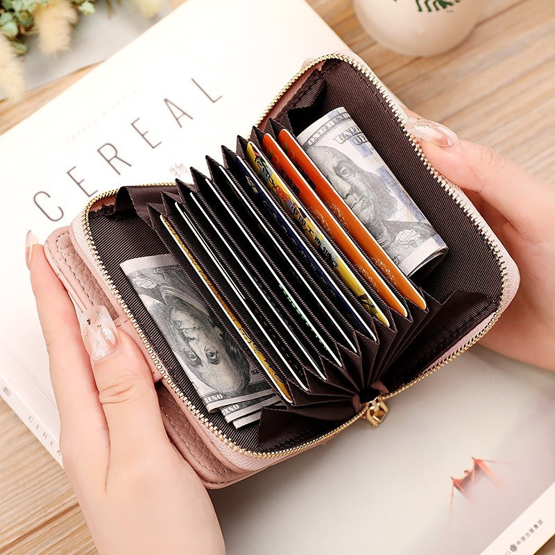 POPmaker shop Dompet Lipat Wanita Model Kotak A87 / Dompet Kartu Multifungsi​ - Dompet dengan Bahan Premium yang Elegan dan Praktis COD - Gambar 4