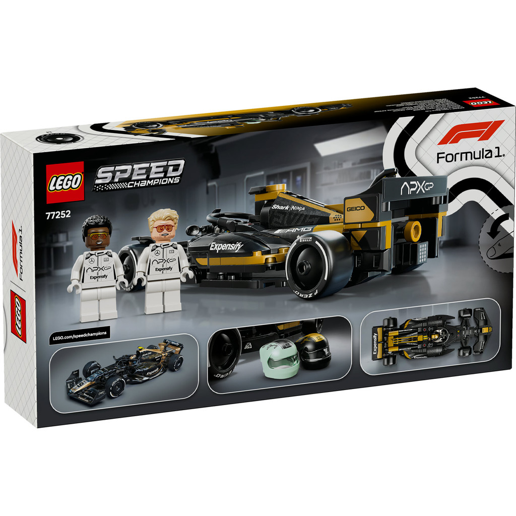 LEGO Speed Champions 77252 APXGP Team Race Car from F1 The Movie (268 Pieces), Building Block, Toys, Bricks - Gambar 4