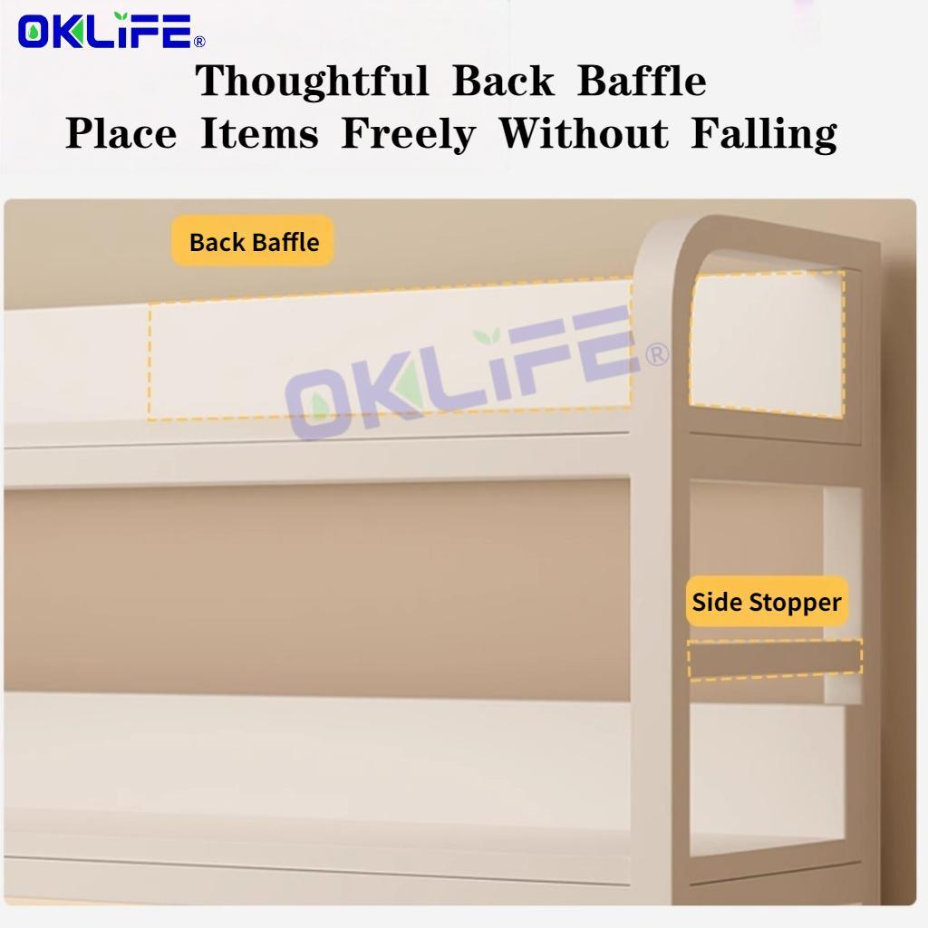 Desk Shelf with Pegboard 2 Tier Desktop Organizer Shelf with Peg Board for Office Study HDB alternate view