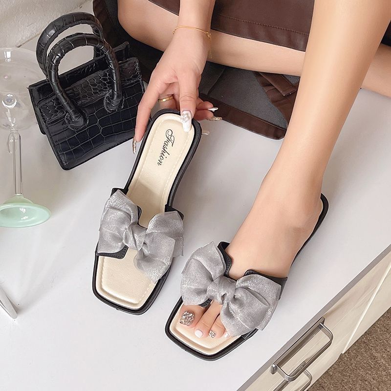 POPmaker shop Sandal Slop Wanita YU70 - Sendal Flat Jelly Elastis dengan Pita & Sol Rubber Anti-Slip, Empuk dan Kekinian, Nyaman untuk Daily Use COD - Gambar 3