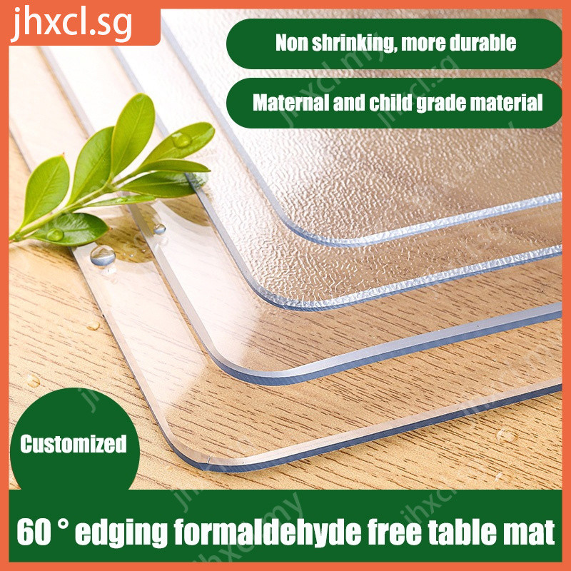 Custom Size Desk Mat Table Mat Transparent PVC Table Cover Waterproof ...