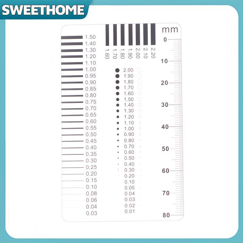 SWEETHOME Measuring Pass Badge Gauge Stain Card Point Gauge Wire Gauge ...