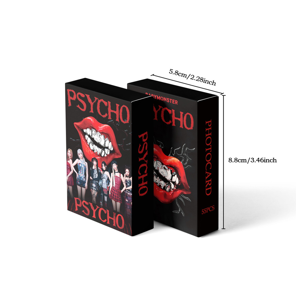 55pcs BM PSYCHO Lomo Cards WE GO UP HOT SAUCE April Full Come Back ...