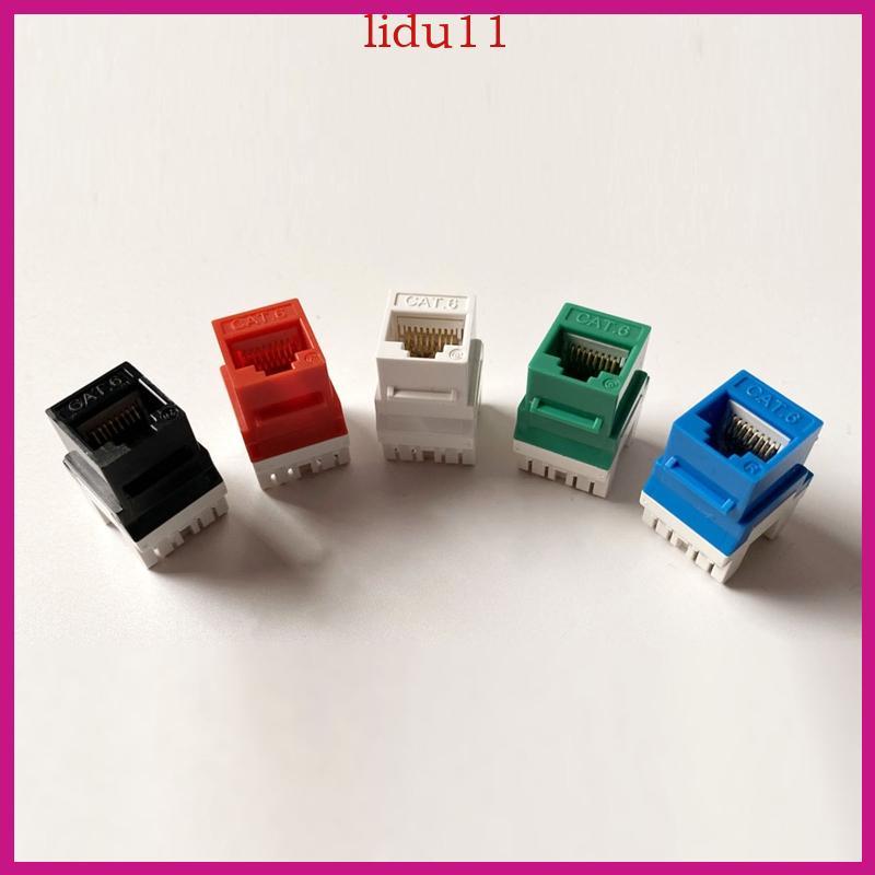 LID Cat6 RJ45 Keystone Jacks Module Connector Ethernet for Wall Plate ...