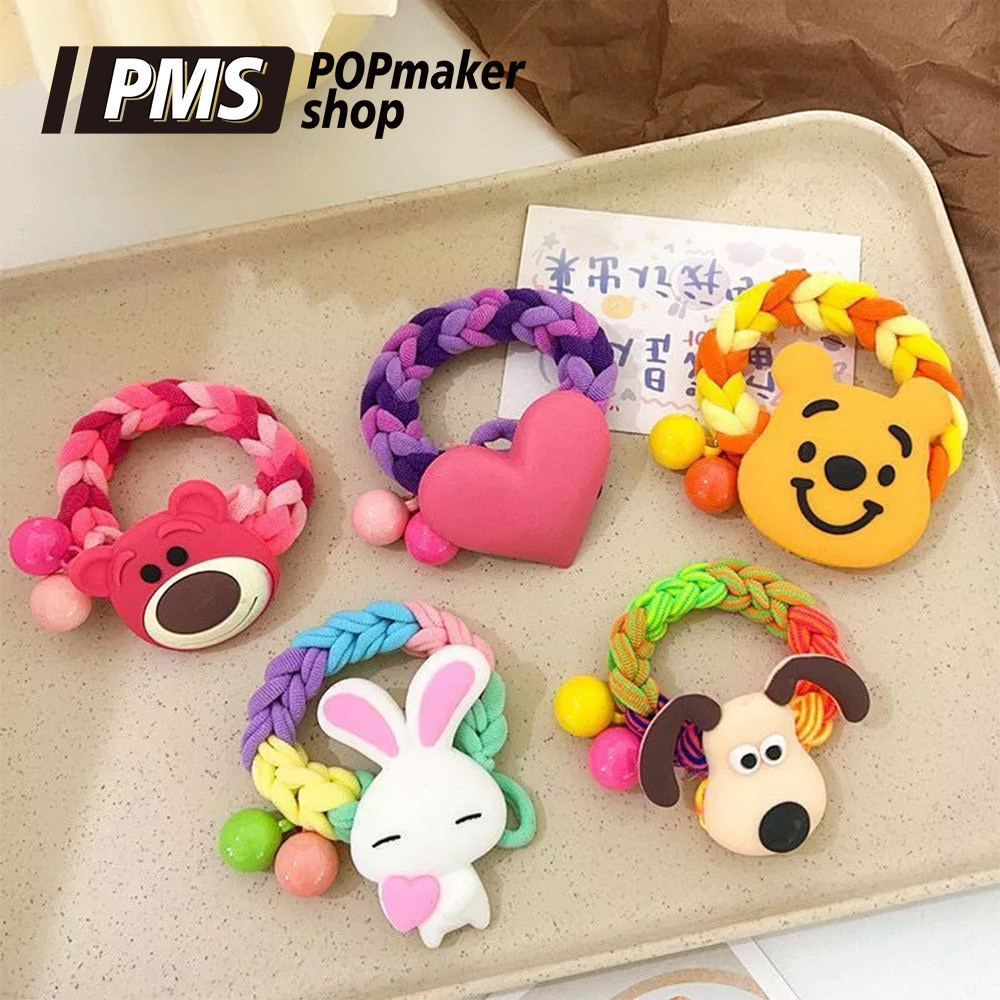 POPmaker Ikat Rambut Kartun Anak Aman Lucu