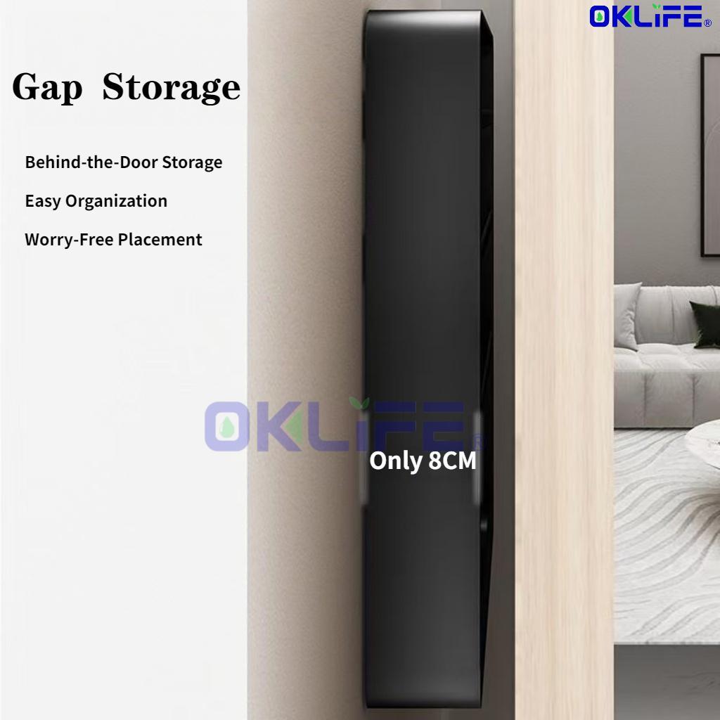Large Capacity Bathroom Wall Shelf Punch Free Shower Organizer Rack Wall Mounted Toiletries Organizer view 7