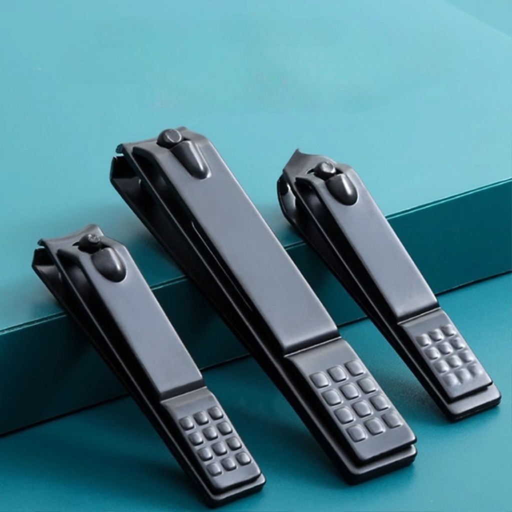 Gunting Kuku Stainless Hitam Presisi COD - Gambar 3