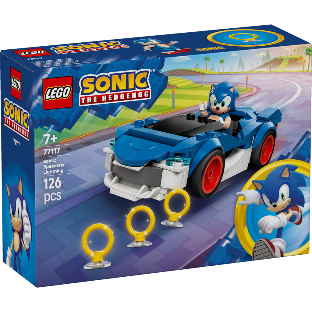 LEGO Sonic 77117 Sonic: Speedster Lightning (126 Pieces), Building Block, Toys, Bricks - Gambar 3