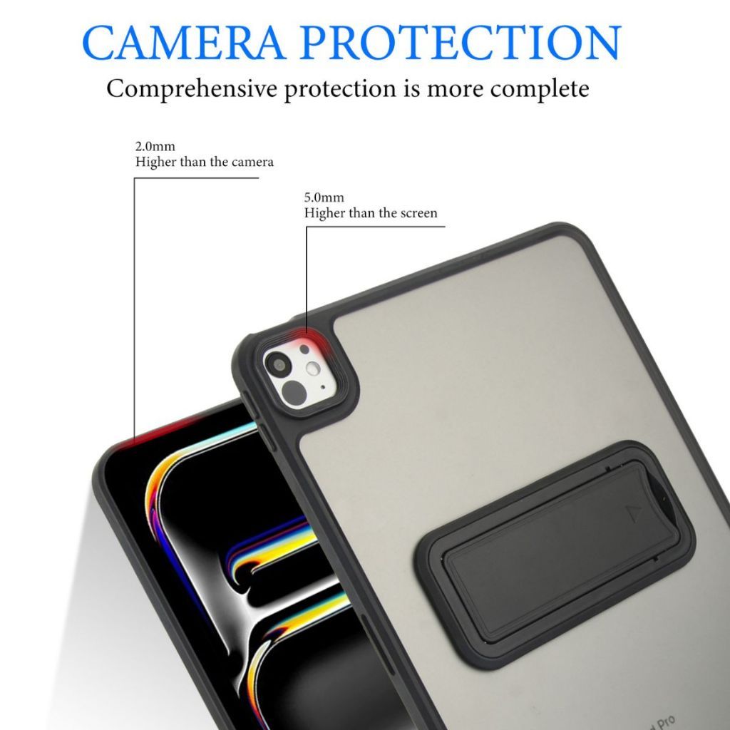 Case Clear Anti Crack iPad AIR 11 2024 2025 Gen 11/10 11" Gen 789 10.2" Air 4/5 Pro 11" 2021 2022 Mini 6 8.3" Acrylic With Stand - Gambar 2