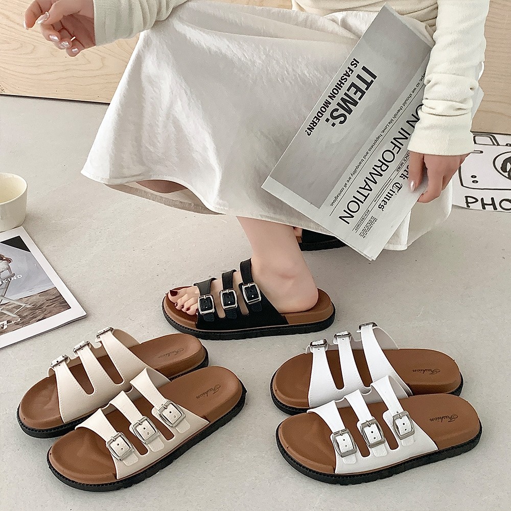 POPmaker Sandal Wanita Ringan Empuk Fashion - Gambar 4