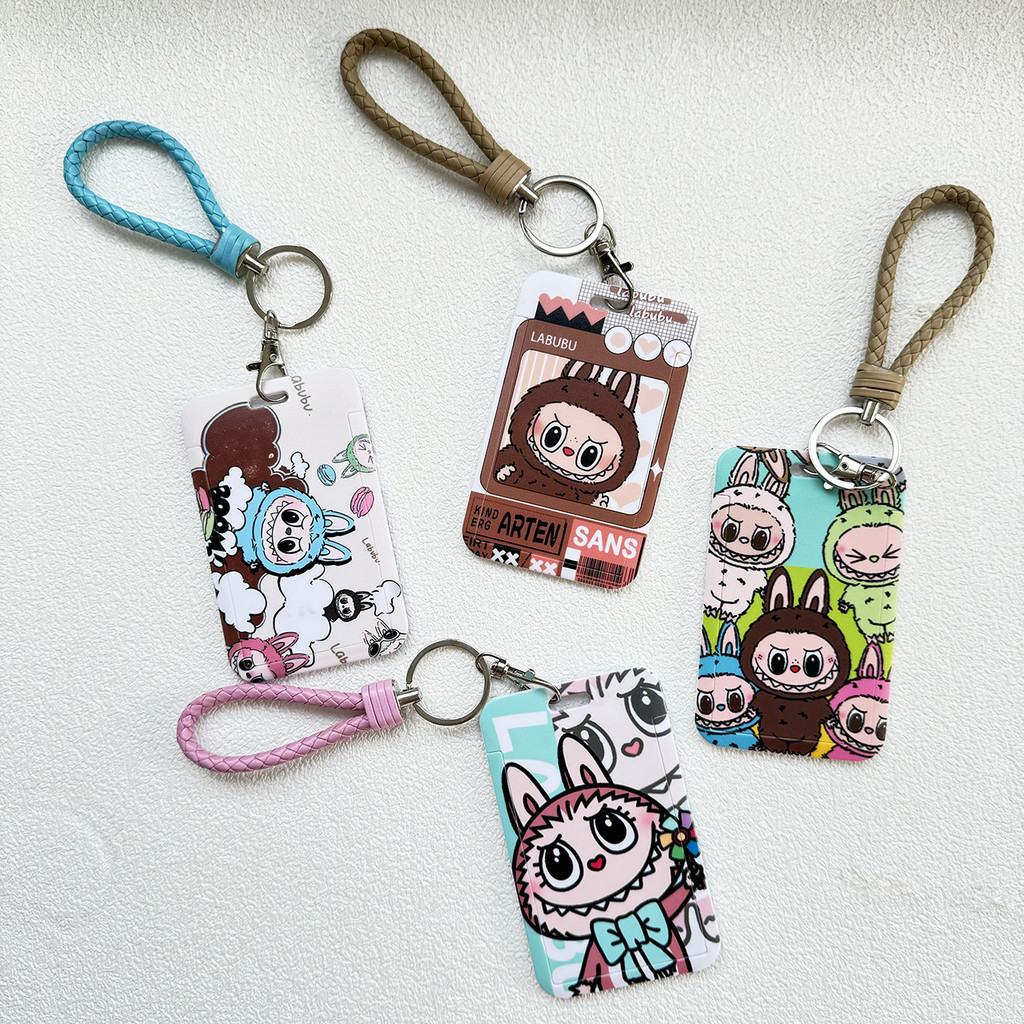 POPmaker shop Name Tag ID Card Holder Labubu H780 / Untuk Kartu & Photocard​ - ID Card Holder Motif Labubu yang Cute dan Functio COD - Gambar 4