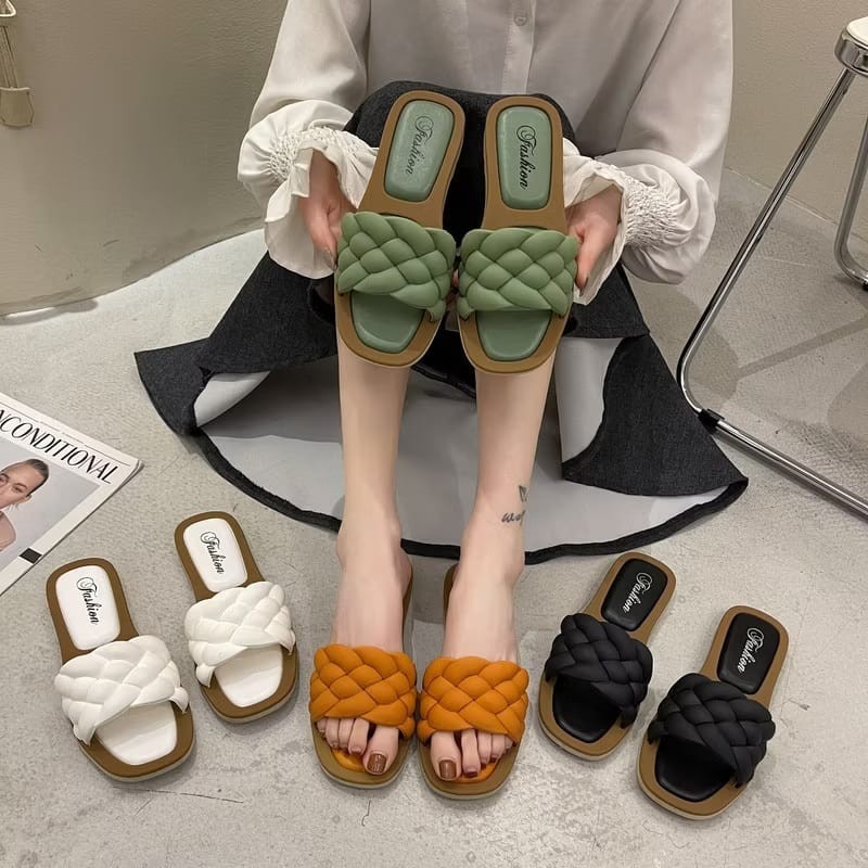 POPmaker Sandal Wanita Empuk Slip On Jelly - Gambar 2