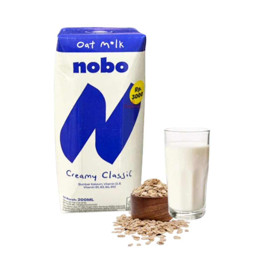 Nobo Oat Milk Creamy Classic 200 Ml Rasa Milky - Gambar 3