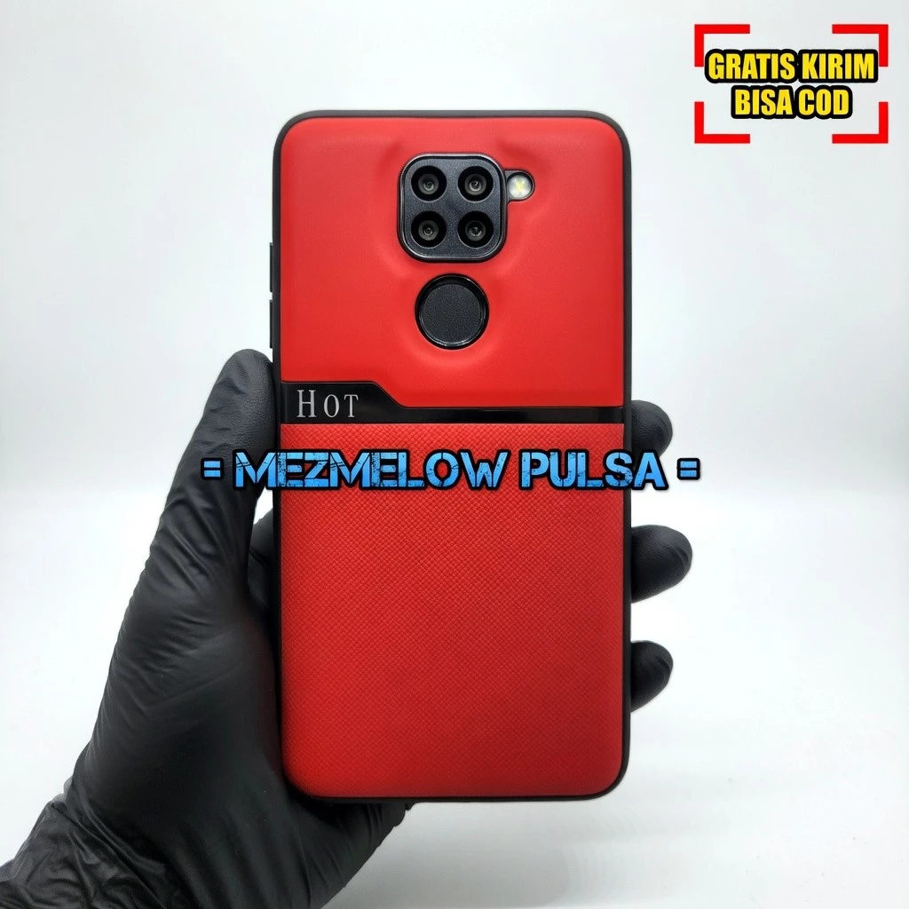 Case Lens Casing Hard Case Splicing Leather Kamera / Caseng XIAOMI REDMI NOTE 9 BIASA