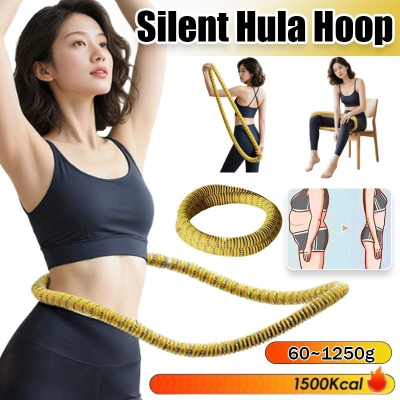 Silent Soft Spring Hula Hoop Slimming Fitness Training Exercise Ring ...
