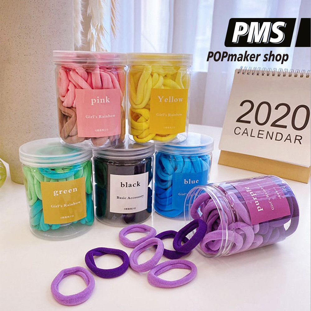 POPmaker Set Ikat Rambut Elastis + Toples Si Kecil