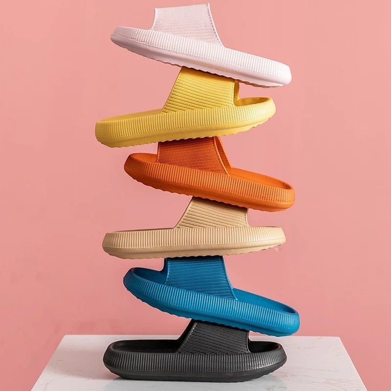 POPmaker shop Sandal Karet Wanita SP12 - Selop Polos Korean Style / Sandal Slip On Empuk dengan Real Pict, Desain Minimalis, Nyaman untuk Indoor & Outdoor COD - Gambar 4