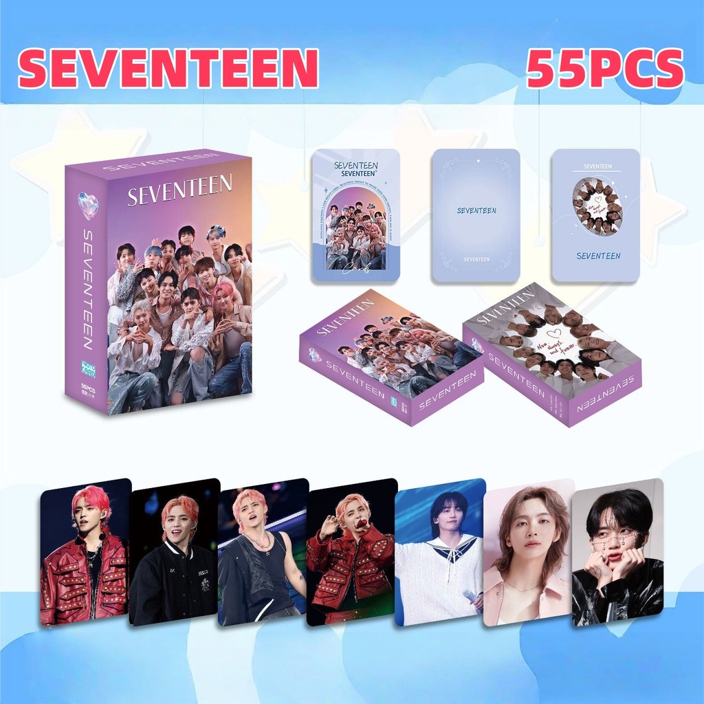 50-55pcs/box SEVENTEEN Holographic Laser Cards Photocards S.COUPS