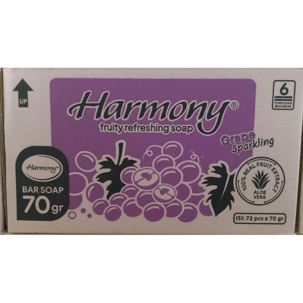 Sabun Harmony Batang Karton 72 Pcs Aloe Vera - Gambar 4