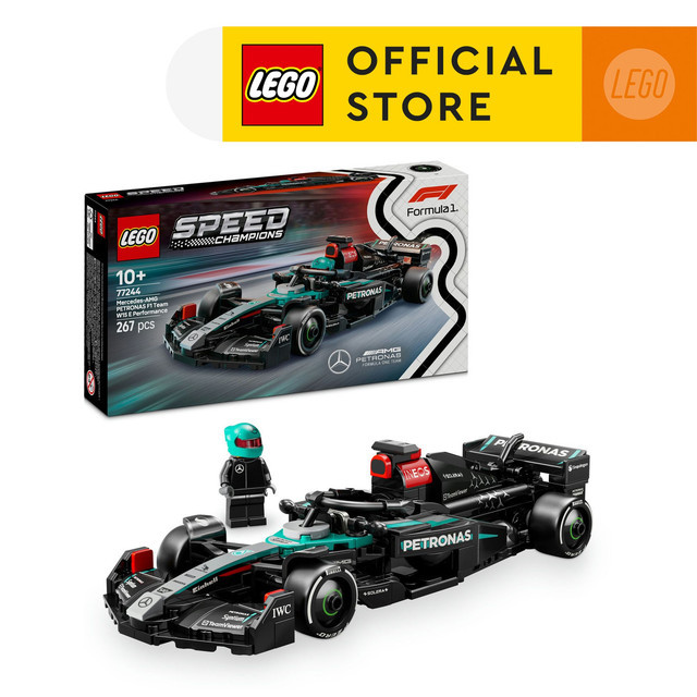 LEGO Speed Champions 77244 Mercedes-AMG F1 W15 Race Car (267 Pieces), Building Block, Toys, Bricks