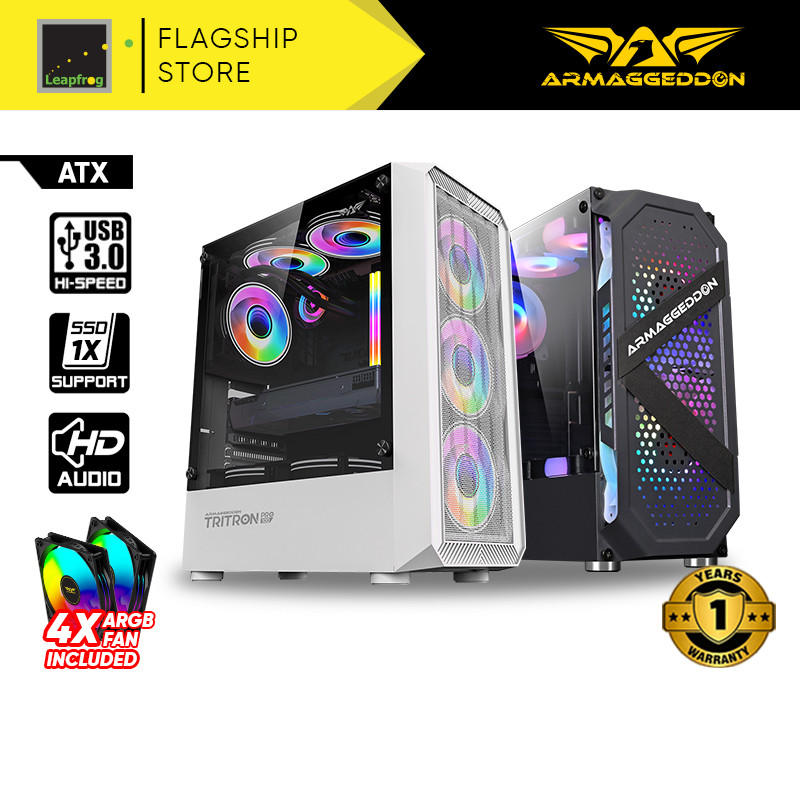 Armaggeddon Tritron PRO 100 / 200 ATX PC Gaming Casing Chassic | Free ...