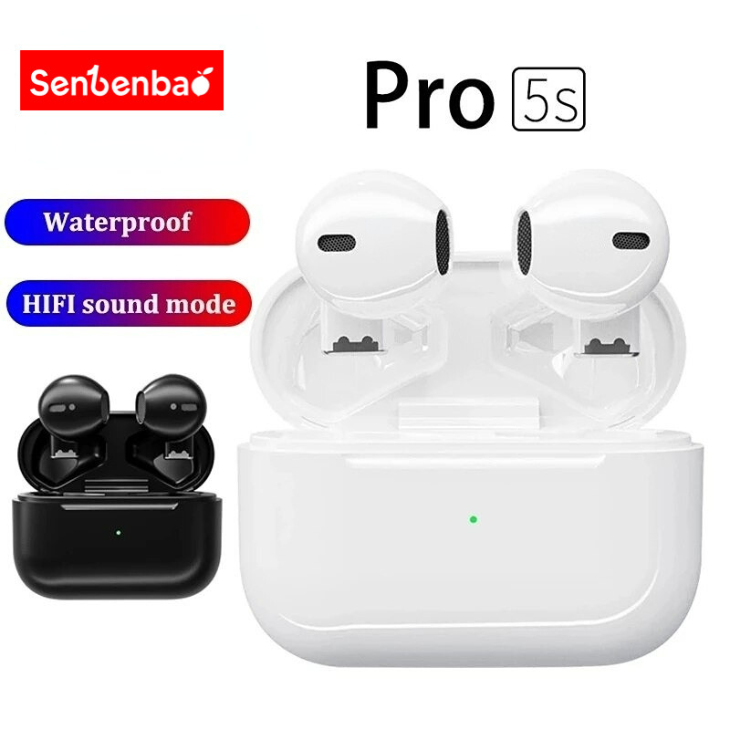 MINI Pro5S TWS Bluetooth Wireless Stereo Earbuds V5.3 Noise-Canceling ...