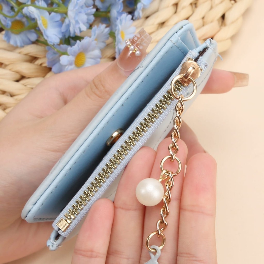 POPmaker Dompet Koin Kartu Wanita Mini Stretch - Gambar 3