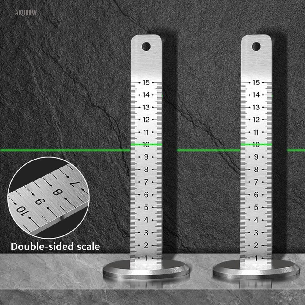 AIQINUW Lay Floor Tile Special Ruler, Stainless Steel Double-side Equal ...