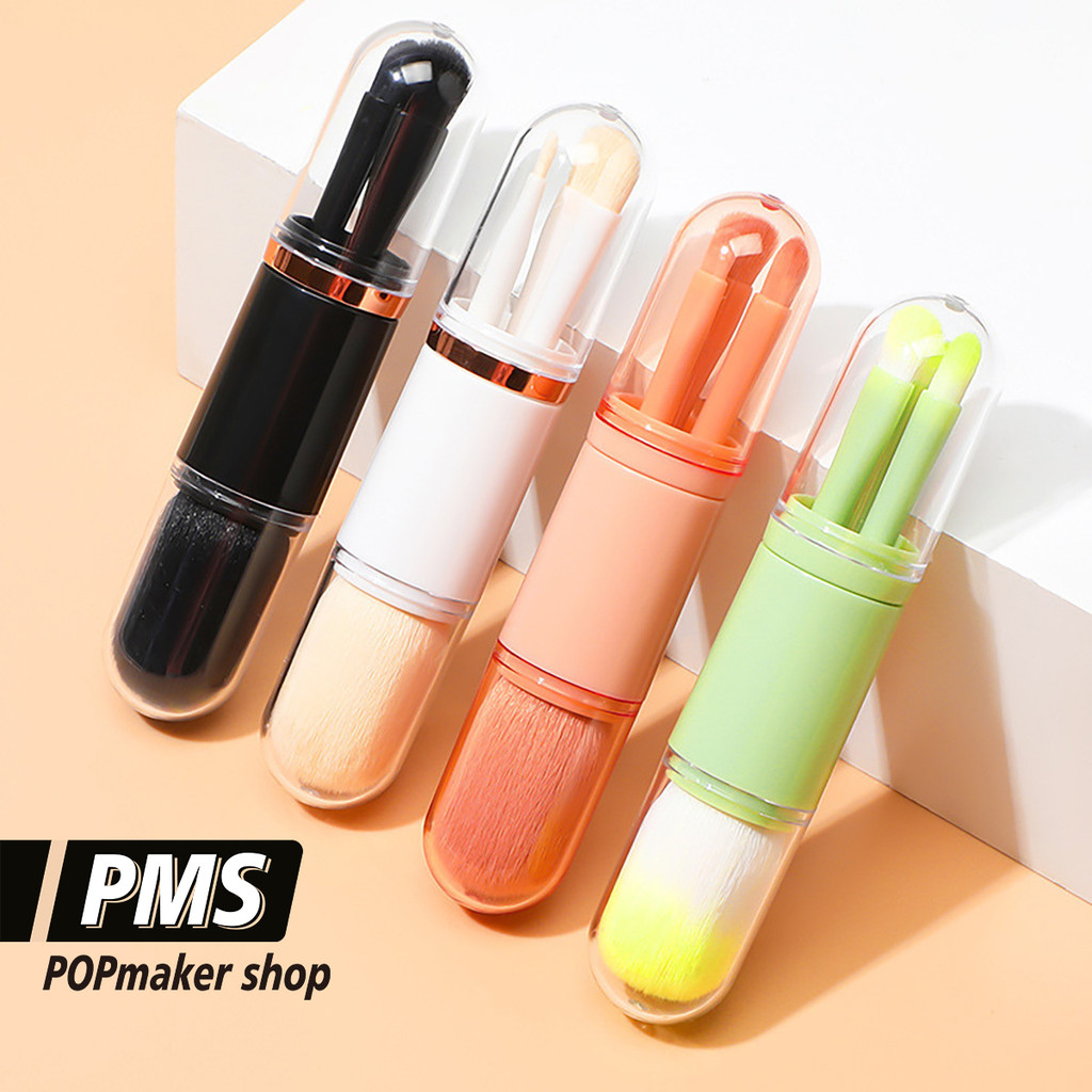 POPmaker Shop 4in1 Makeup Brush Set Portable
