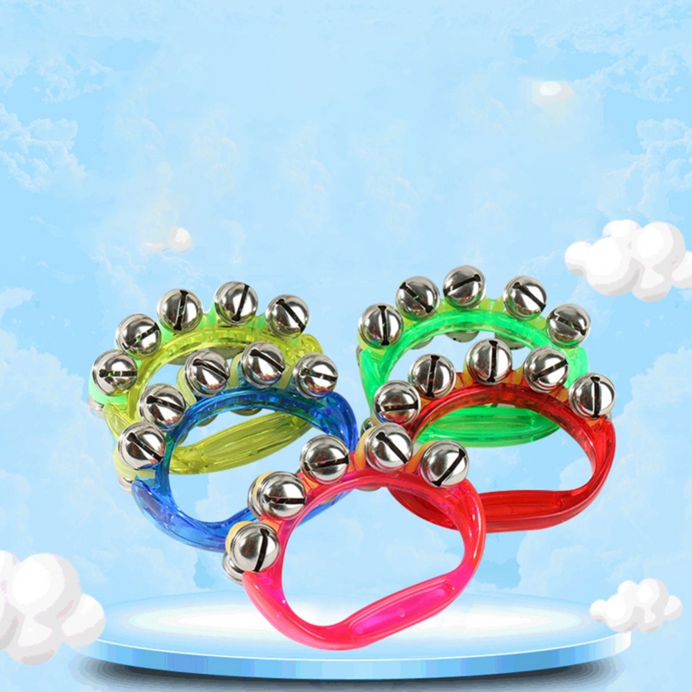 Vibrant Handheld Jingle Bells Instrument for Kids' Musical Development ...