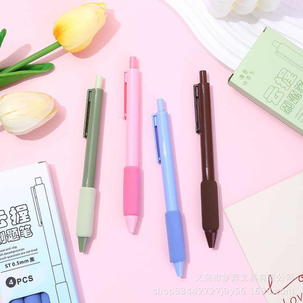 POPmaker Pulpen Gel 4 Pcs Cepat Kering Anti Bocor - Gambar 2