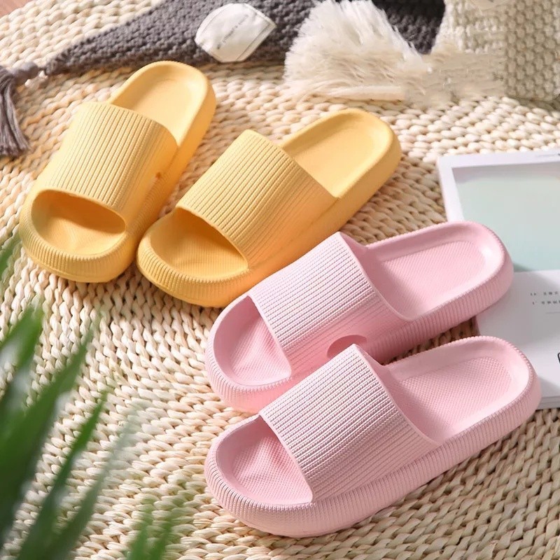 POPmaker shop Sandal Karet Wanita SP12 - Selop Polos Korean Style / Sandal Slip On Empuk dengan Real Pict, Desain Minimalis, Nyaman untuk Indoor & Outdoor COD - Gambar 2