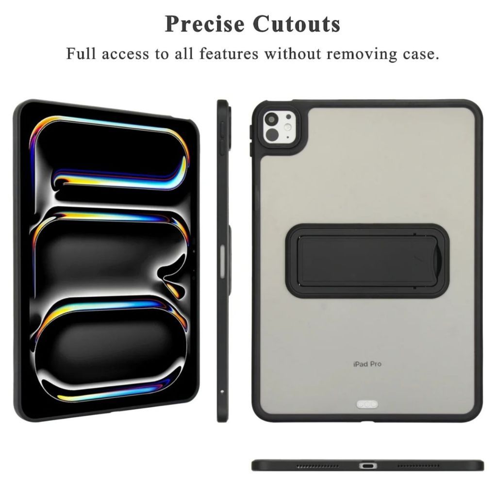 Case Clear Anti Crack iPad AIR 11 2024 2025 Gen 11/10 11" Gen 789 10.2" Air 4/5 Pro 11" 2021 2022 Mini 6 8.3" Acrylic With Stand - Gambar 4