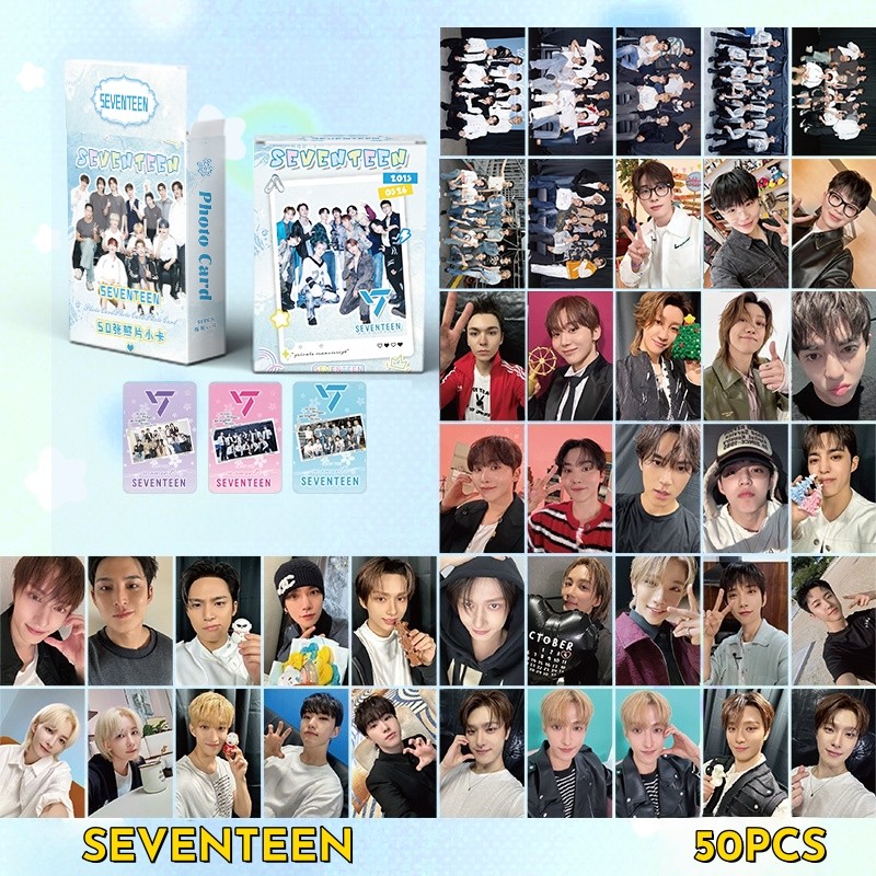 50-55pcs/box SEVENTEEN Holographic Laser Cards Photocards S.COUPS