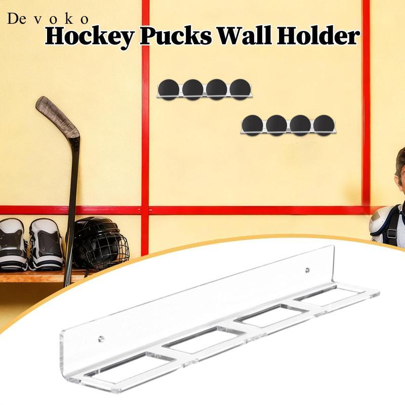 [Cuticate1] Wall Mounted Acrylic Hockey Puck Display Rack Invisible ...
