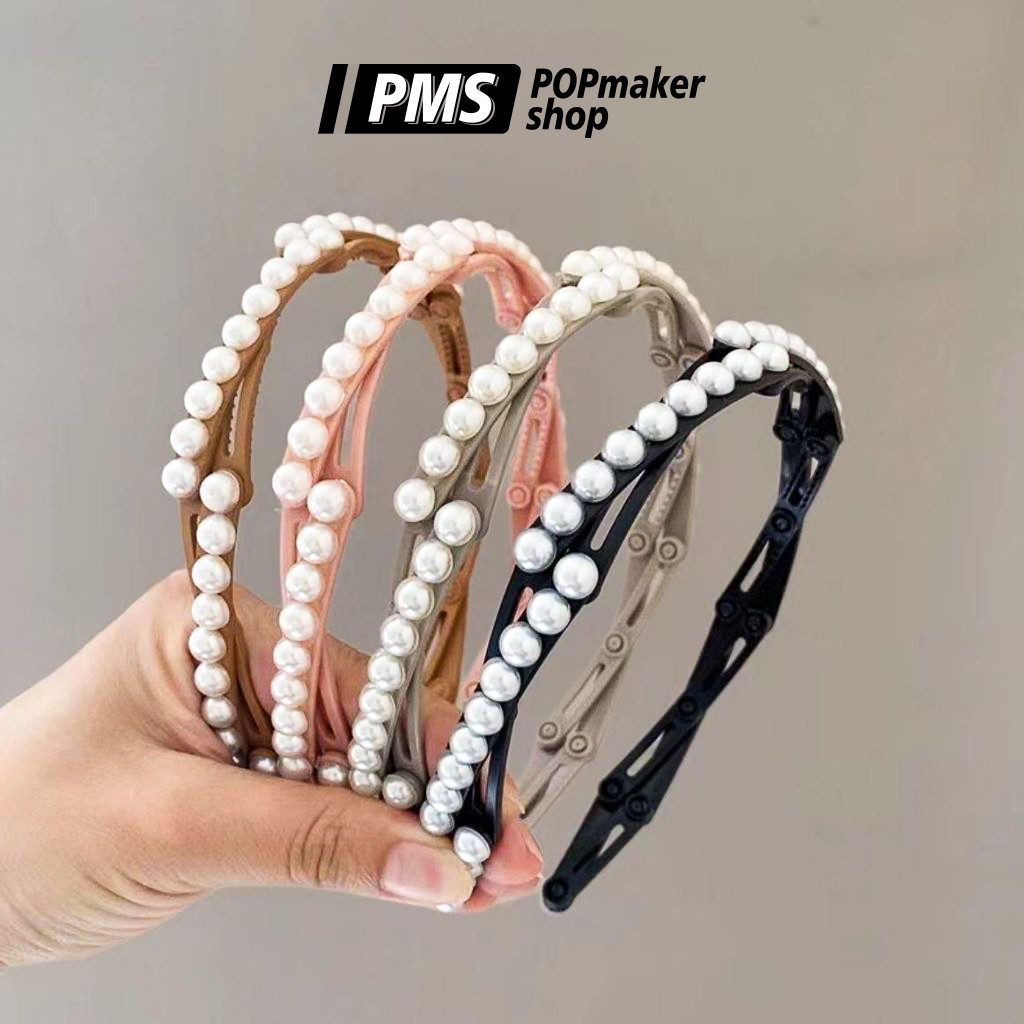POPmaker Bando Lipat Mutiara Cantik Fashion COD