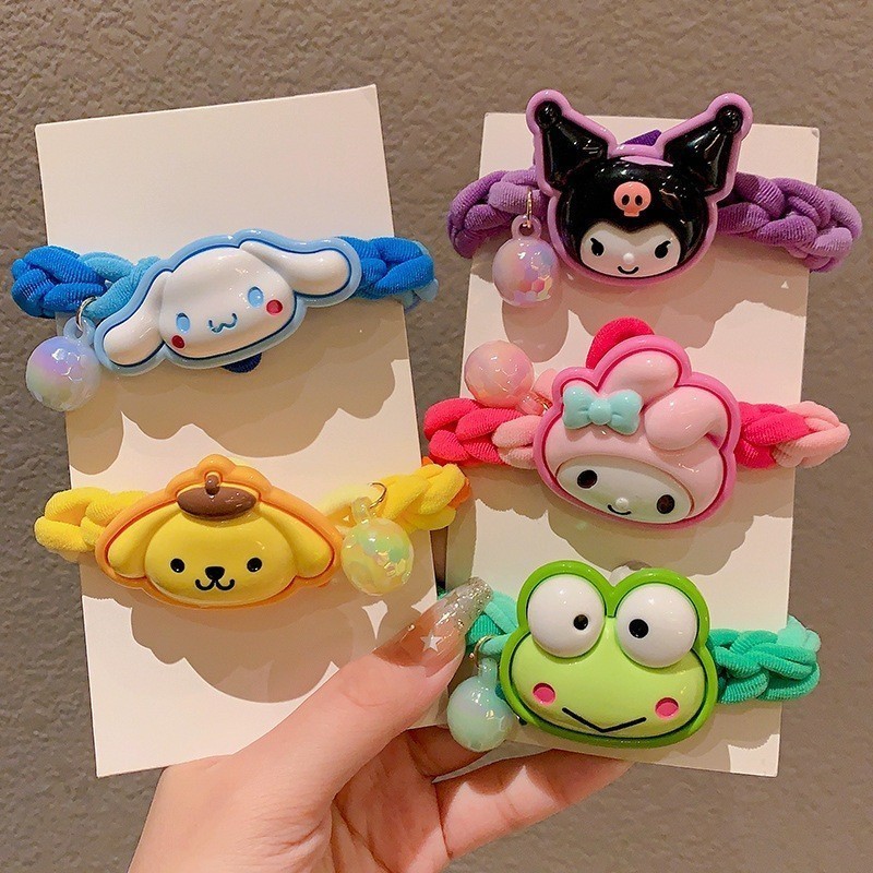 POPmaker Ikat Rambut Kartun Anak Aman Lucu - Gambar 3
