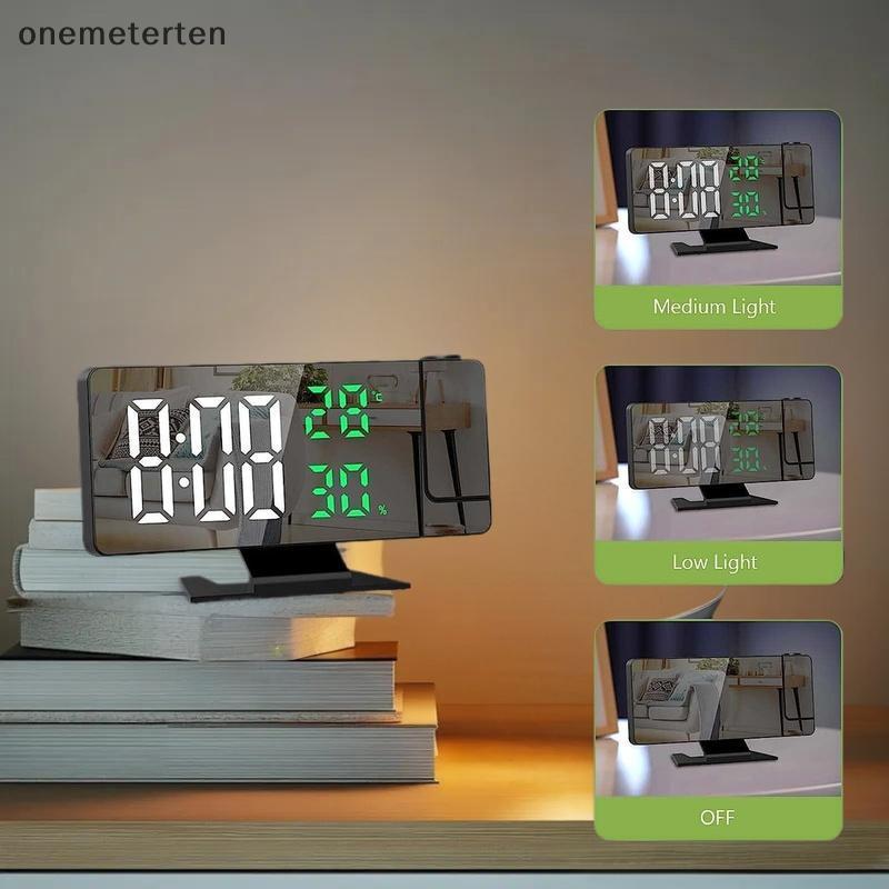 ont LED Digital Alarm Clock Projection Clock With 180°Rotatable ...