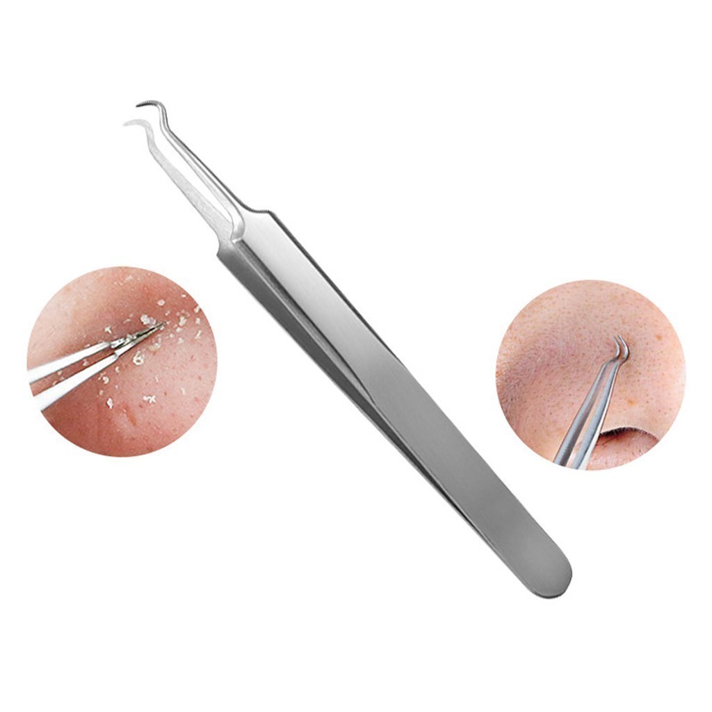 POPmaker Pinset Komedo Stainless Diskon Gratis Kotak - Gambar 3