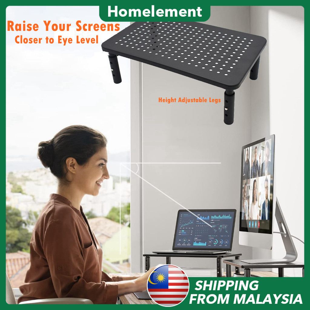 Laptop Lifting Rack monitor raiser stand 3 height adjustable Screen ...