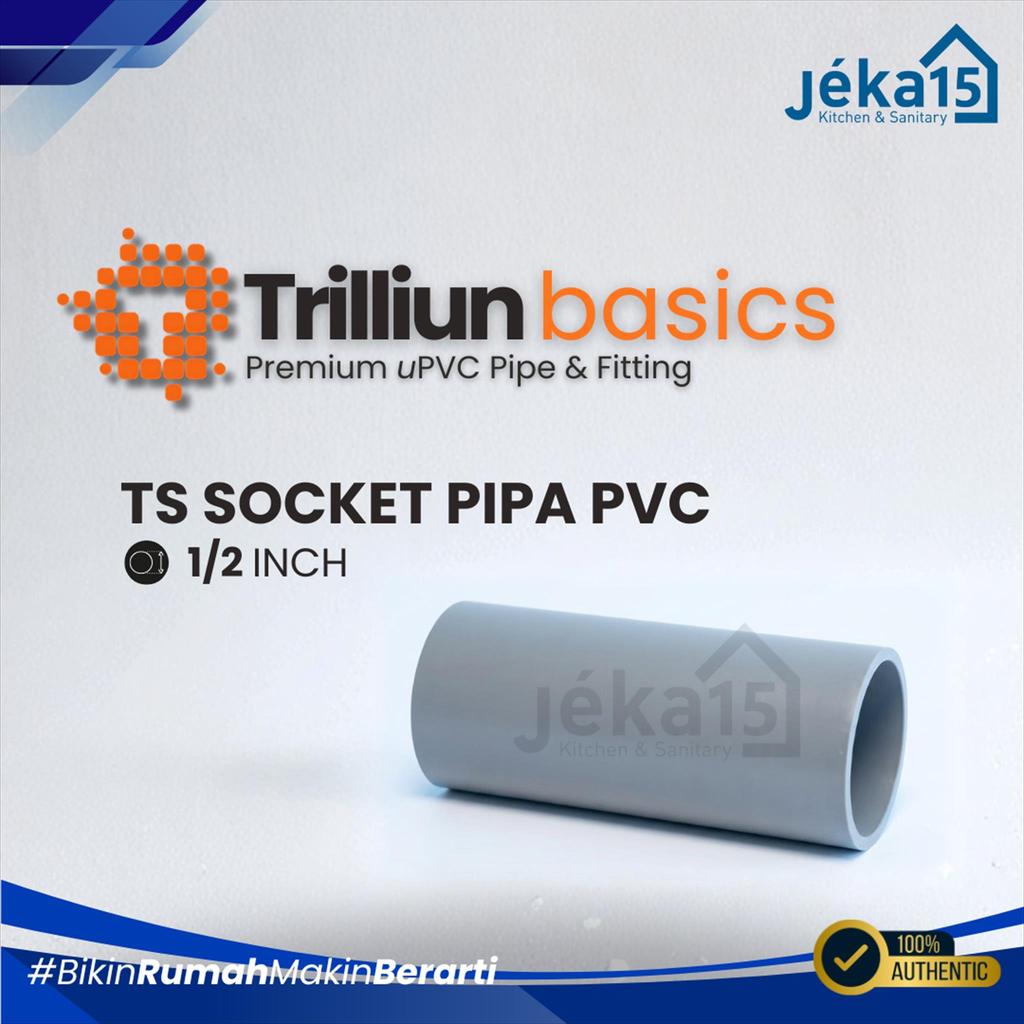 JEKA15 - TS Socket PVC 1/ 2 inch | 1/ 2 inch Plain Pipe Socket | SOCKET ...