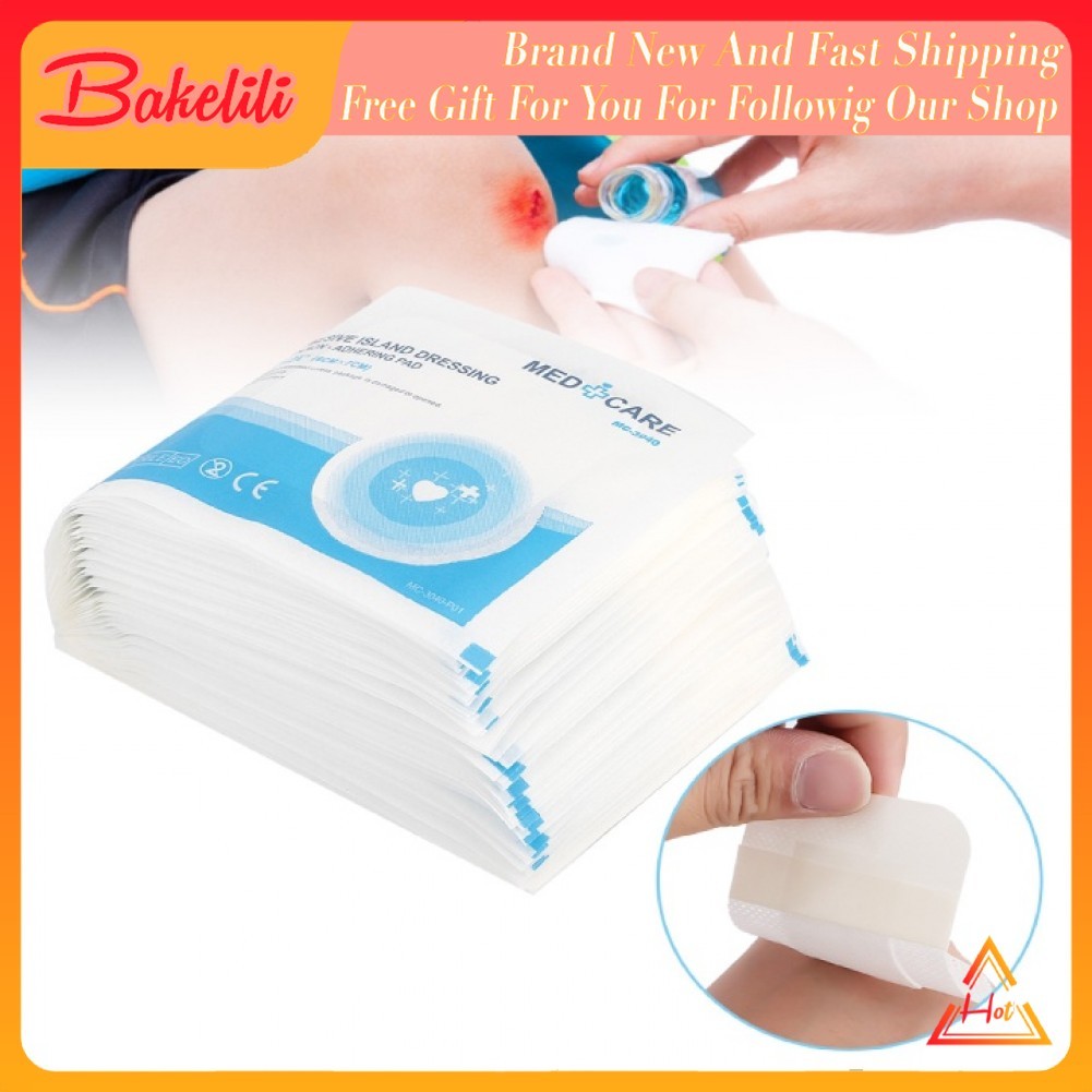50Pcs/pack Waterproof Breathable Wound Dressing Patch Medical Sterile ...