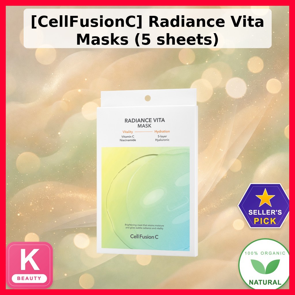 [CellFusionC] Radiance Vita Masks (5 sheets) / Korean Radiance Mask ...