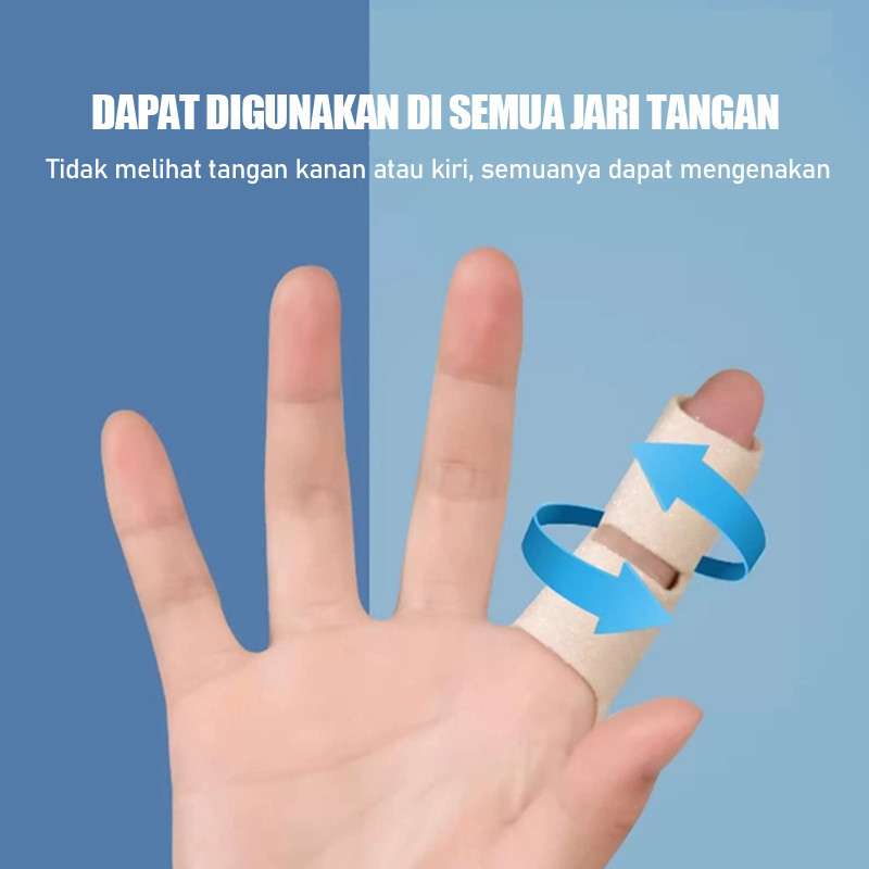 Pelindung Fixator Jari Tangan untuk Cedera Keseleo dan Pemulihan Sendi Penahan Jari Tangan Nyaman Dipakai Harian untuk Anak dan Dewasa - Gambar 2