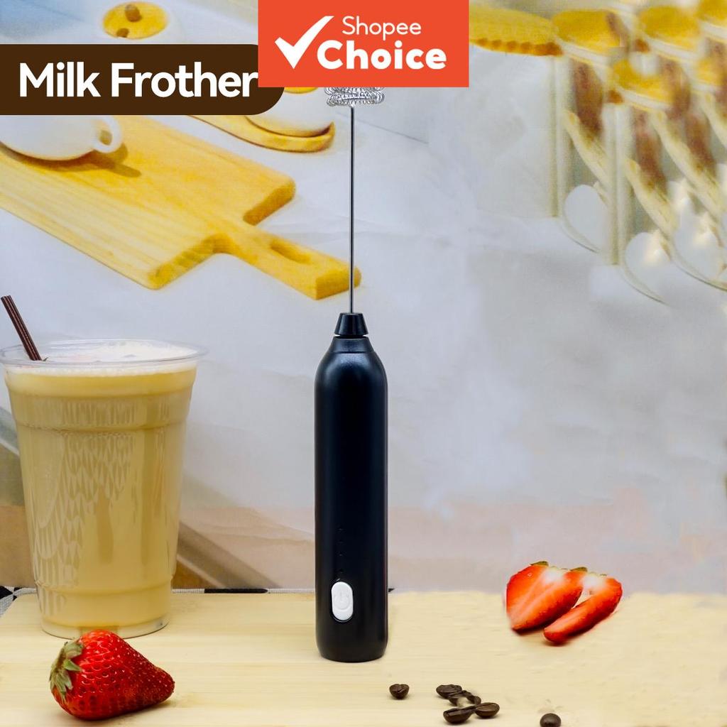 Milk Frother Foam Maker, Rechargeable Handheld Electric Mixer Coffee ...