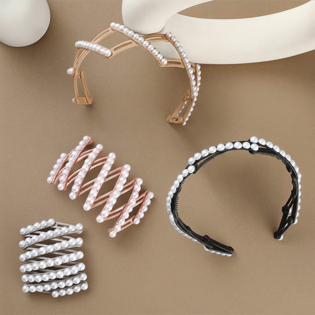 POPmaker Bando Lipat Mutiara Cantik Fashion COD - Gambar 3